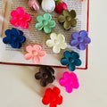 Mini Matte Flower Hair Claw Clip