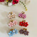 Mini Double Flower Hair Claw Clip