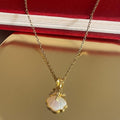 Gold-Plated Seashell Pendant Necklace