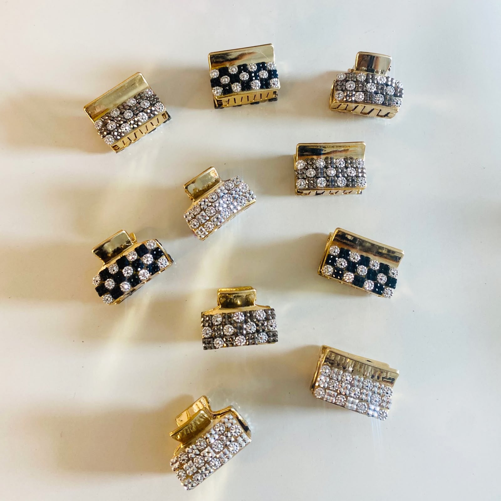 Luxury Rhinestone Mini Hair Claw Clip